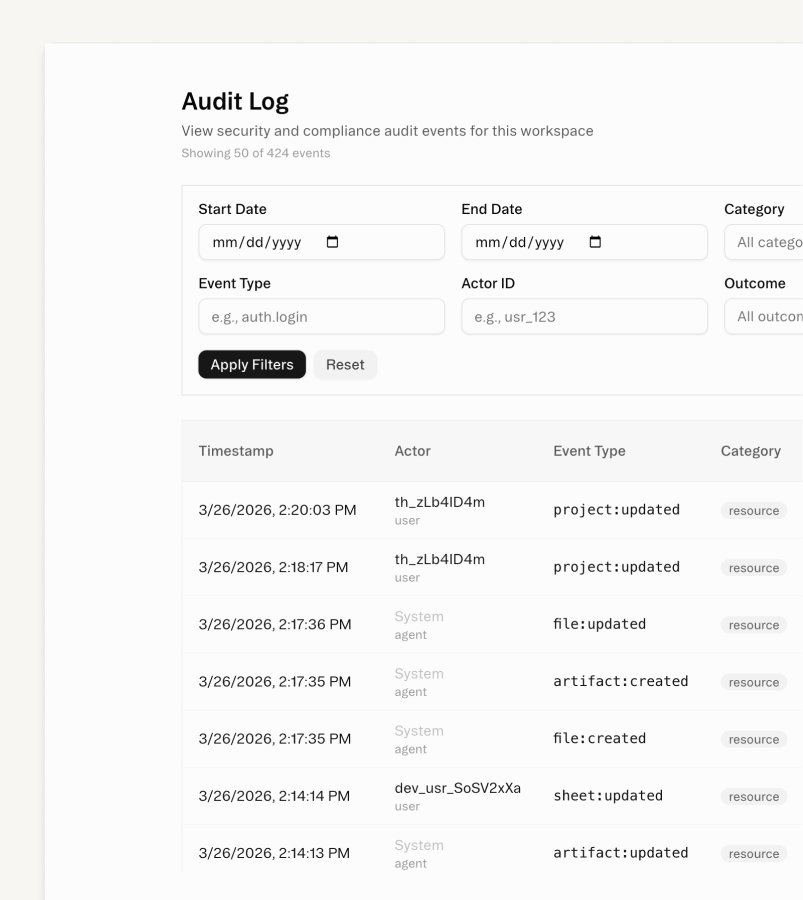 Audit Logging